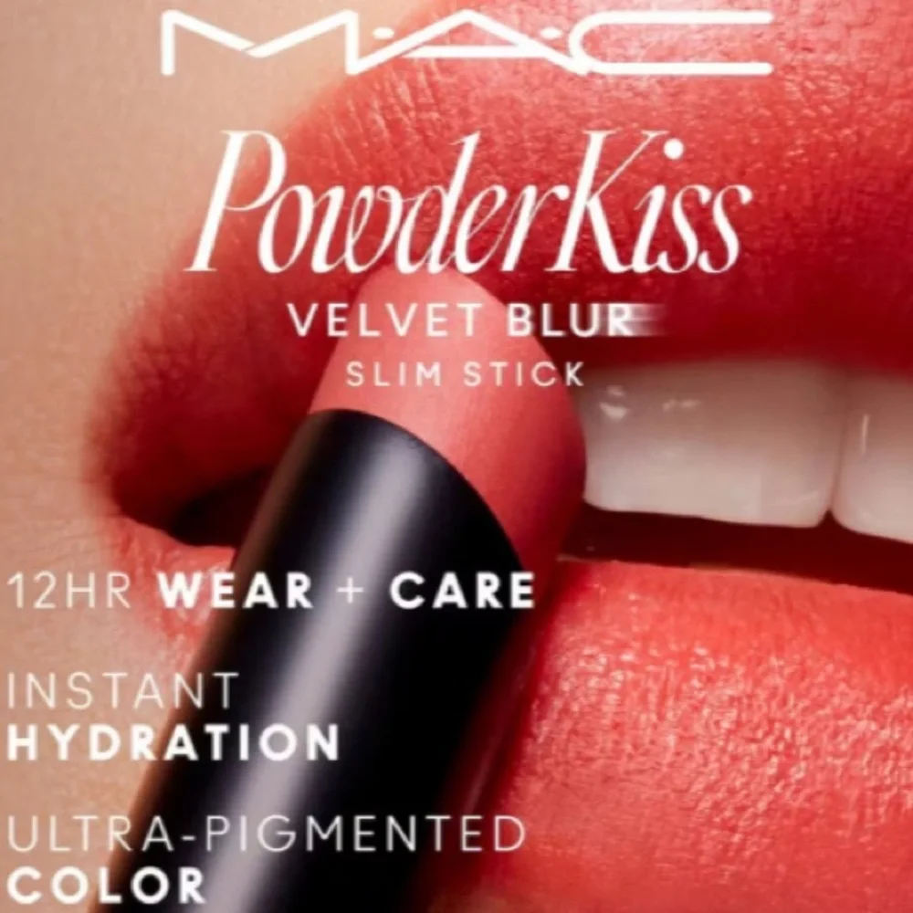 💎 MAC Powder Kiss Velvet Blur Slim Matte Lipstick Shade Brickthrough #899 New